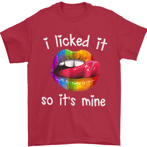 LGBT I Licked it So Its Mine Gay Pride Day Mens T-Shirt 100% Cotton - Picture 80 of 105