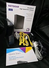 NETGEAR DM200-100NAS DSL VDSL High Speed Broadband Modem With Box And Accessorie