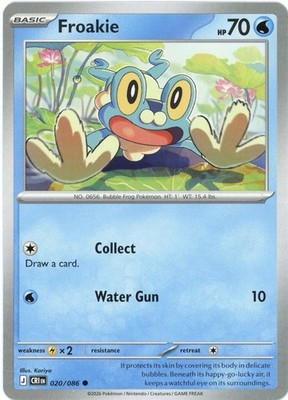 Froakie - 020/086 - Chaos Rising (CRI) ME04 - Pokemon NM/M
