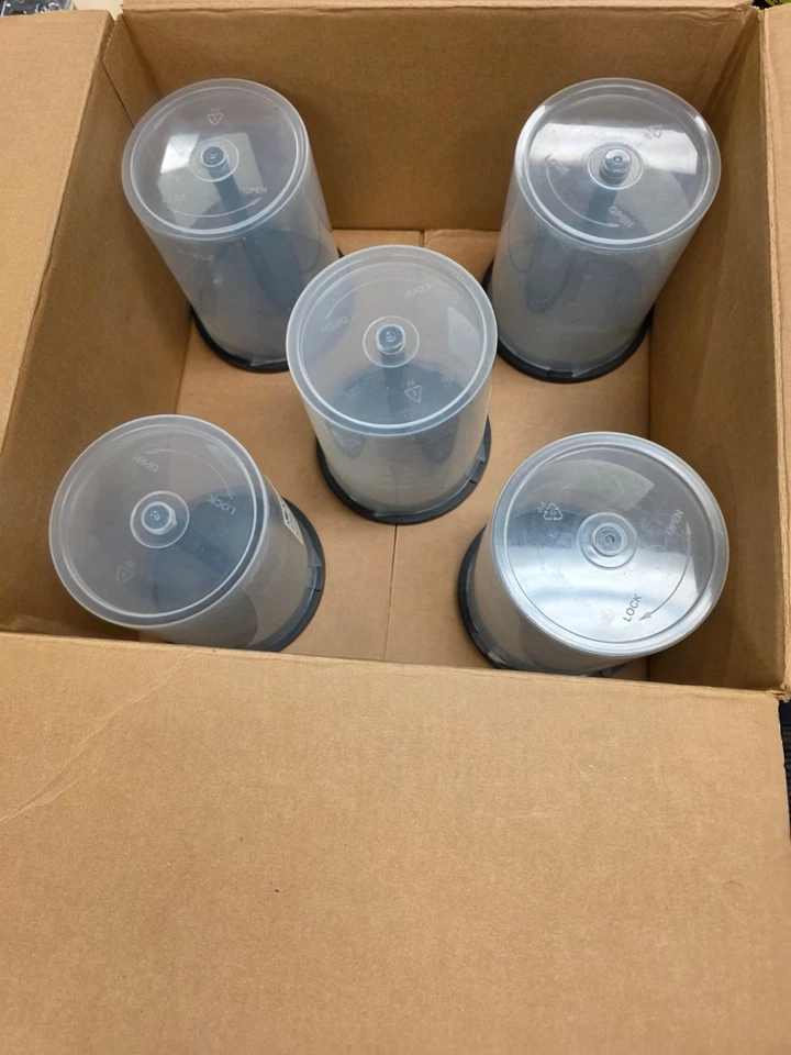 批量 5 张空 Verbatim 100 盘主轴。 — 第 2/2 张图片