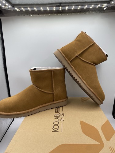 Koolaburra by UGG Victoria Mini Faux Fur Women’s Ankle Boots, Chestnut, Size 12 - Picture 13 of 15