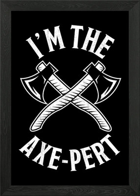 Axt Pert Axtwurf Geschenk Gerahmtes Wandbild Poster Leinwanddruck Bild