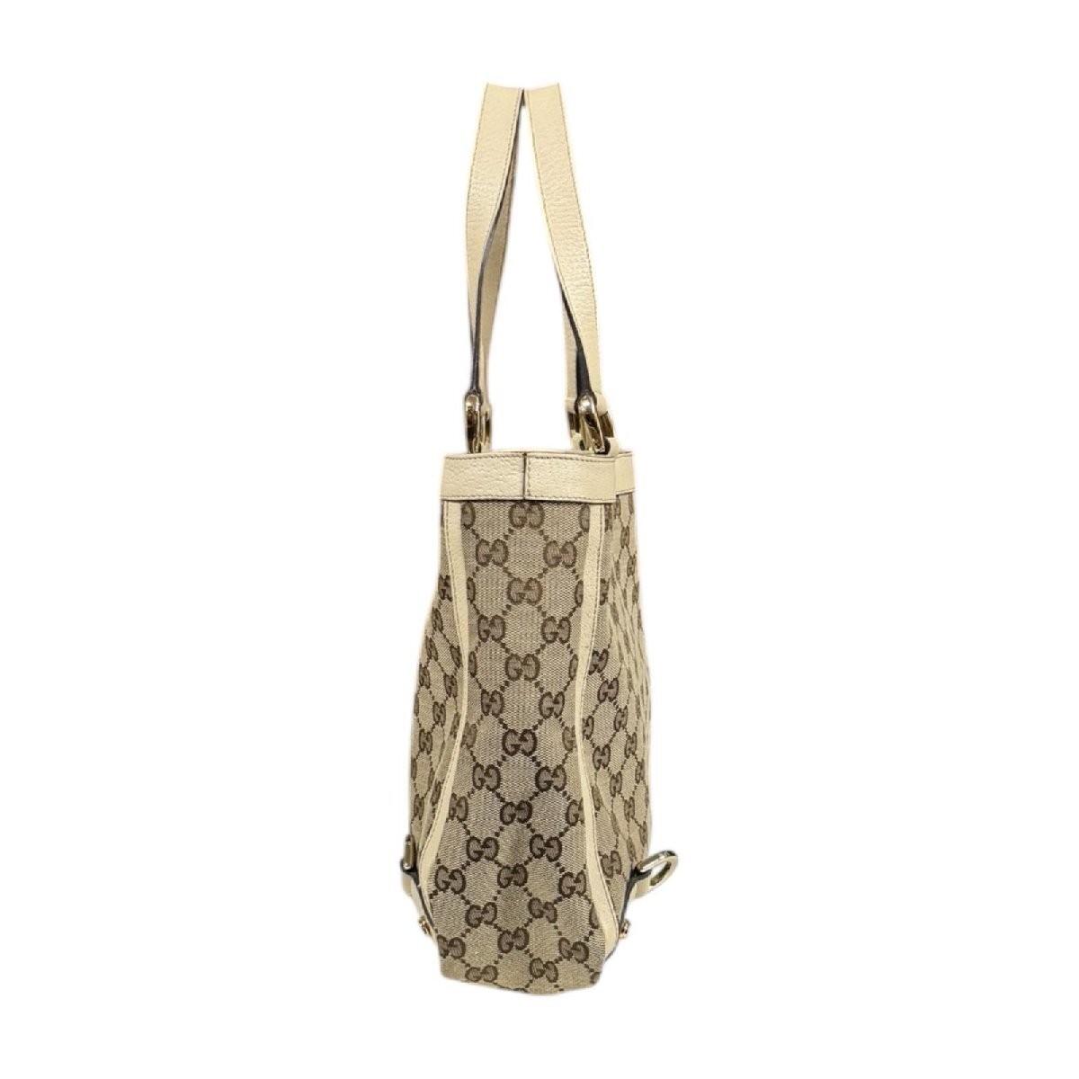 Gucci Abbey Tote Bag GG Canvas 170004 Beige Women s GUCCI Used From Japan thumbnail 4