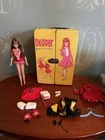Vintage Barbie Brown Hair Skipper Doll, Case Clothes And Shoes