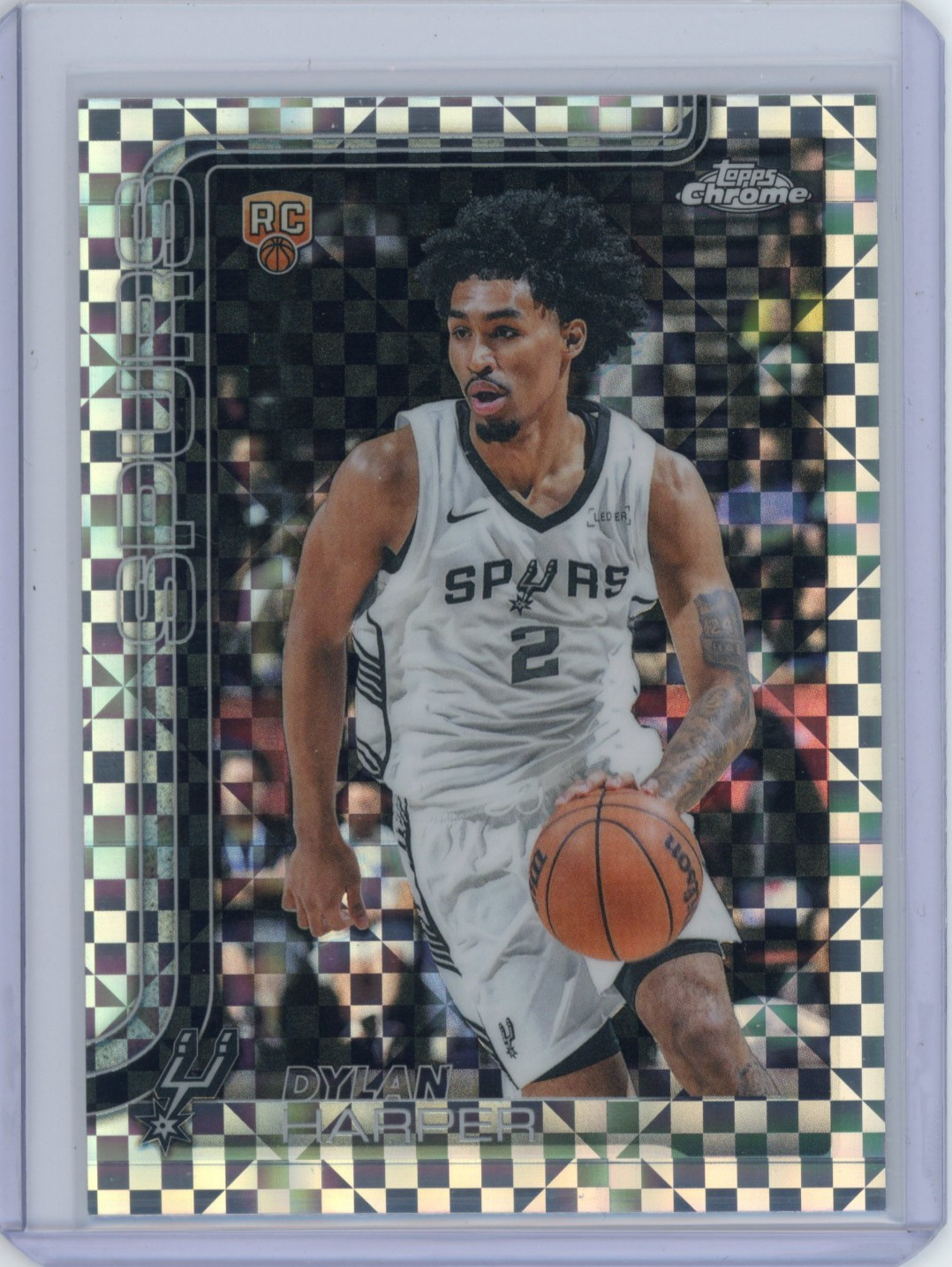 Dylan Harper 2025-26 Topps Chrome Basketball X-Fractor RC #252
