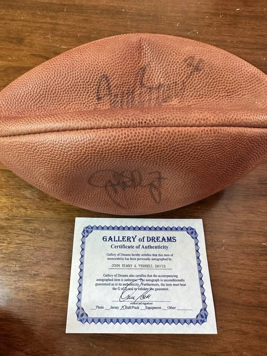 John Elway Denver Broncos NFL Original Autographed Football Balls