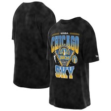Men's New Era Black Chicago Sky Boxy Sport Classics Vintage Wash T-Shirt