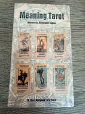 Beginner Tarot Deck 78 Cards with Meanings Keywords Upright Reversed