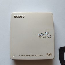 Sony MZ-EH50 HI-MD MiniDisc Walkman Only Player White Used No Battery