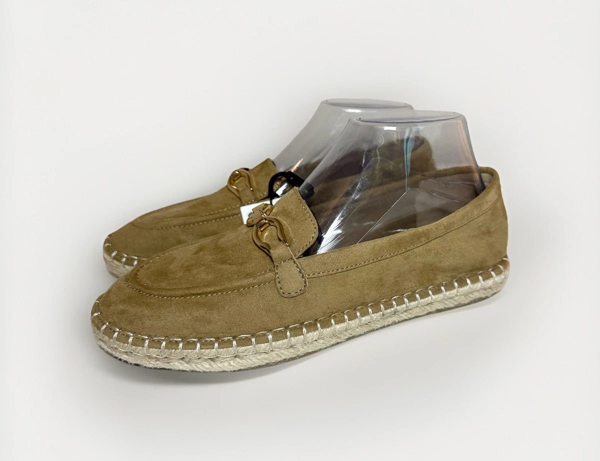 Zara cream Suede Slip-On Loafers SUEDE SOFT LOAFERS - SAND/BROWN | ZARA United States main image 4