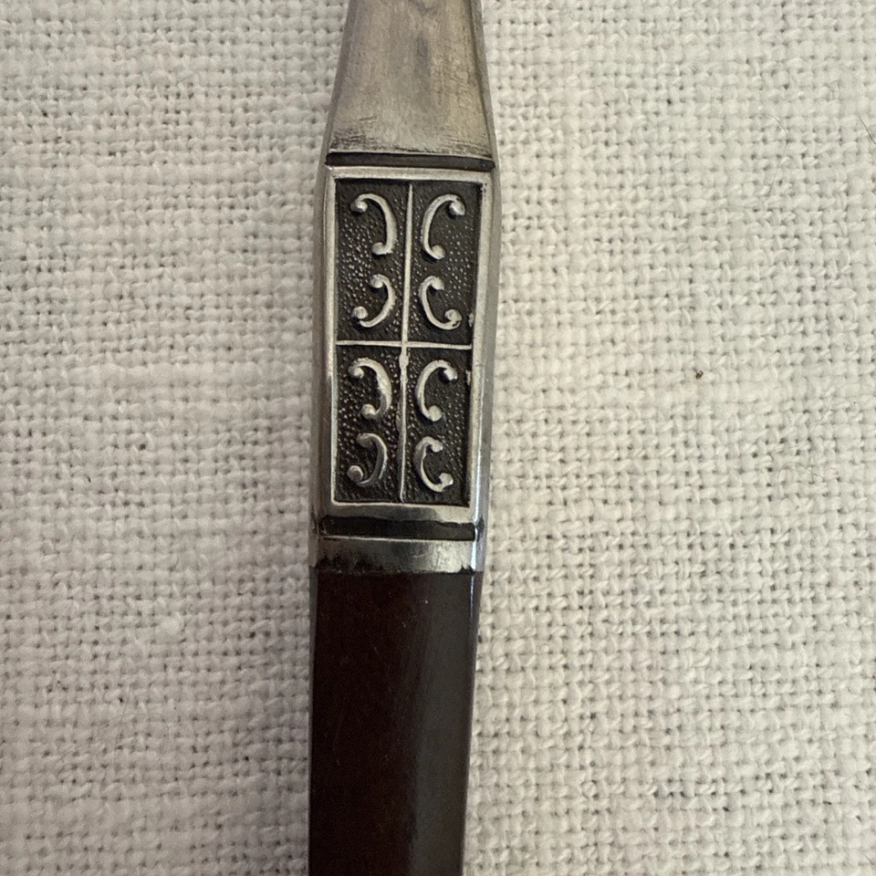 Vintage Ekco Eterna La Joya - Cucharas de té helado MCM madera acero inoxidable cubiertos Foto 3 de 4