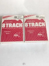 2 Radio Shack Realistic Blank 8 Track Recording Tapes Continuous Loop 40 Min 