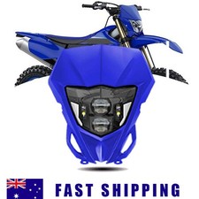 For Yamaha WR450F WR250F 2007-2023 Dirt Bike LED Headlight DRL with Blue Fairing