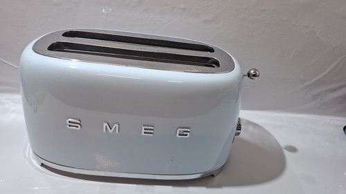 SMEG 2 Schlitz 4 Scheiben Retro Style Toaster TSF02PBUK Pastellblau Guter Zustand - Bild 2 von 12