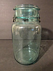 Vintage Blue Ball Ideal Mason Glass Qt Canning Jar Pat. July 14 1908 ~Misprint~ — photo 4