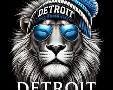 Detroit Lions Sticker Decal Laptop Wall Mirror Cup Tumblr Locker Bin