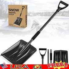 Lightweight Snow Shovel Ergonomic Adjustable Handles Snow Removal Tool New