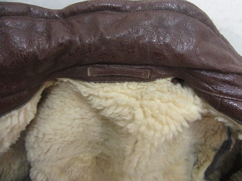 VINTAGE WW2 SHEEPSKIN LEATHER FLYING BARNSTORMER MOTORCYCLE JACKET SIZE L, - Picture 24 of 24