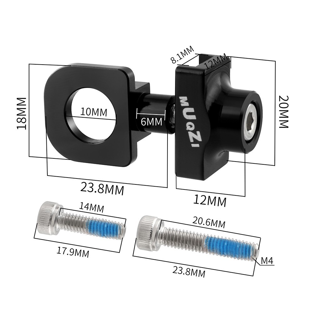 Bikes Chain Tugs Adjuster Tensioner Aluminum Alloy Bmx Fixie