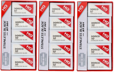 Dorco Red Double Edge Stainless Razor Blade - 3 PACK - ( 300 BLADES )  ST301-NEW
