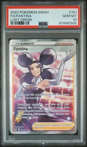 PSA 10 Fantina 191/196 - Pokemon Lost Origin - Ultra Rare