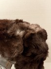 Russian fur Ushanka Hat. Dark Brown Rabbit Fur in good condition. Vintage — photo 5