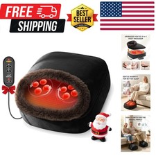 Foot Massager with Heat, Shiatsu Heated Kneading Foot Massager Machine, Elect...
