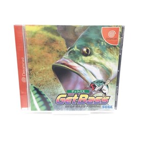 Sega Dreamcast Fishing Rod Controller HKT-8700 with Get Bass Game Japan Tested