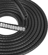 Durable Black Edge Trim, 10 Feet, Fits 1/16 to 1/8 Inch Metal Edges