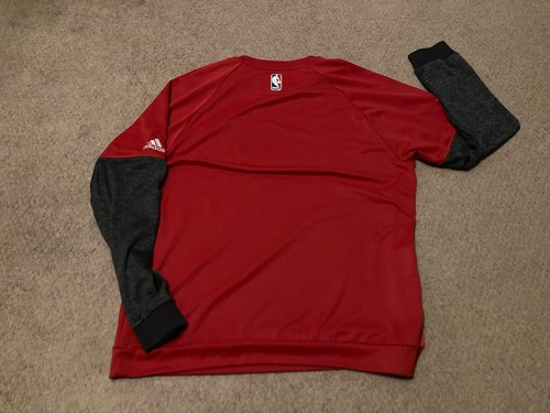 Houston Rockets Men’s 2XL Adidas L/S Basketball Warm Up Shooting Shirt Ming Y2K - Picture 10 of 17