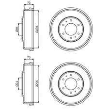 Tambour de frein Mitsubishi L200