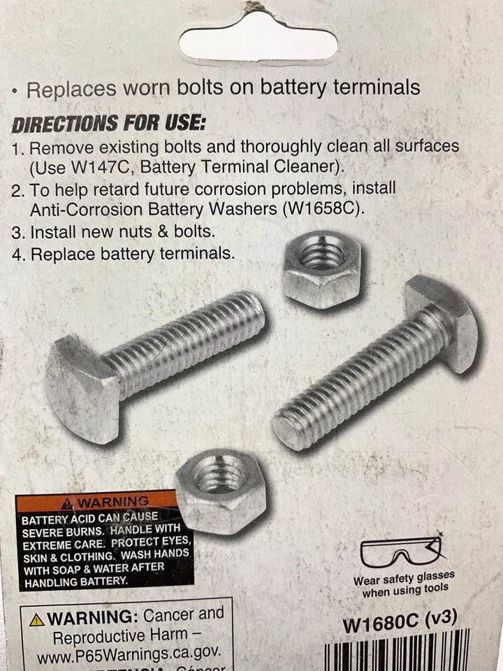 Pernos de repuesto de terminal de batería de poste superior Performance Tool W1680C Foto 3 de 4