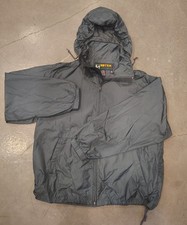 Eddie Bauer Men's Dark blue golf  Hooded Windbreaker Logo Accents Full Zip M