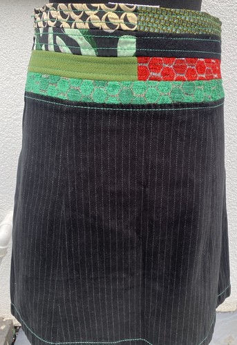 Desigual Black & Multi Patterned Skirt Size 38 - Picture 4 of 8