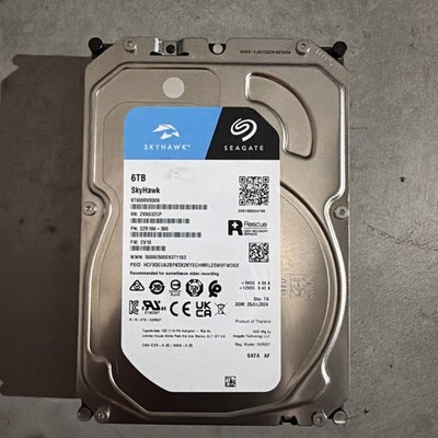  Seagate Skyhawk 6TB Internal Hard Disk Drive HDD 3.5 Inch ST6000VX009