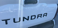 NEW Gloss Black Rear Emblem Decal for 2022 2023 2024 TUNDRA Tailgate Letters