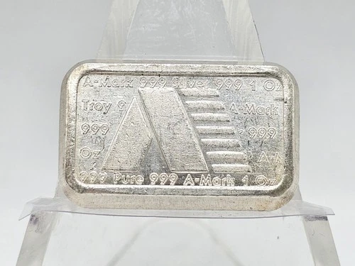 1oz .999 Fine Silver U.S.V.I. Ingot Co. "A-Mark Stacker" Bar #1