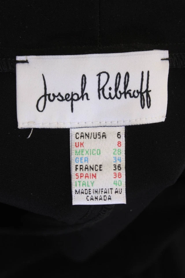 Joseph Ribkoff Womens Pull On Extreme Wide Leg Pants Black Size 6 - Image 4 of 4