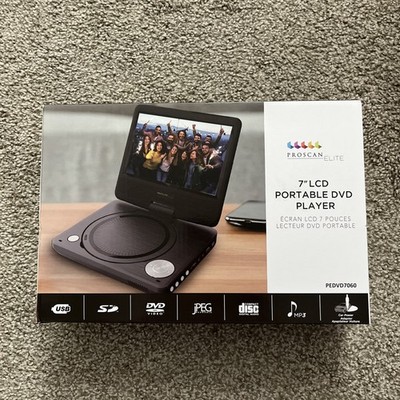 ProScan Elite 7'' LCD Portable DVD Player - New In Box - Black