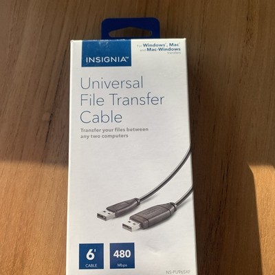 Insignia Universal File Transfer Cable 6' 6 FT Cable 480 Mbps For Windows Mac