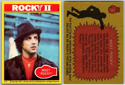1979 Topps Rocky II Movie Cards - Sylvester Stallone - Complete Your Set -U Pick