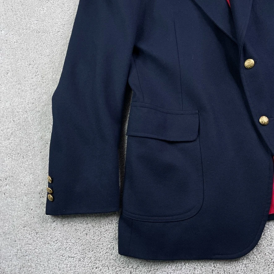 Blazer Pendleton Vintage Para Hombre 42 Largo Azul Lana Abrigo Deportivo Hecho en EE. UU. Años 60 Foto 4 de 4