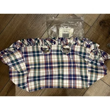 Longaberger MEDIUM MARKET Basket Liner WOVEN TRADITIONS PLAID Fabric NEW