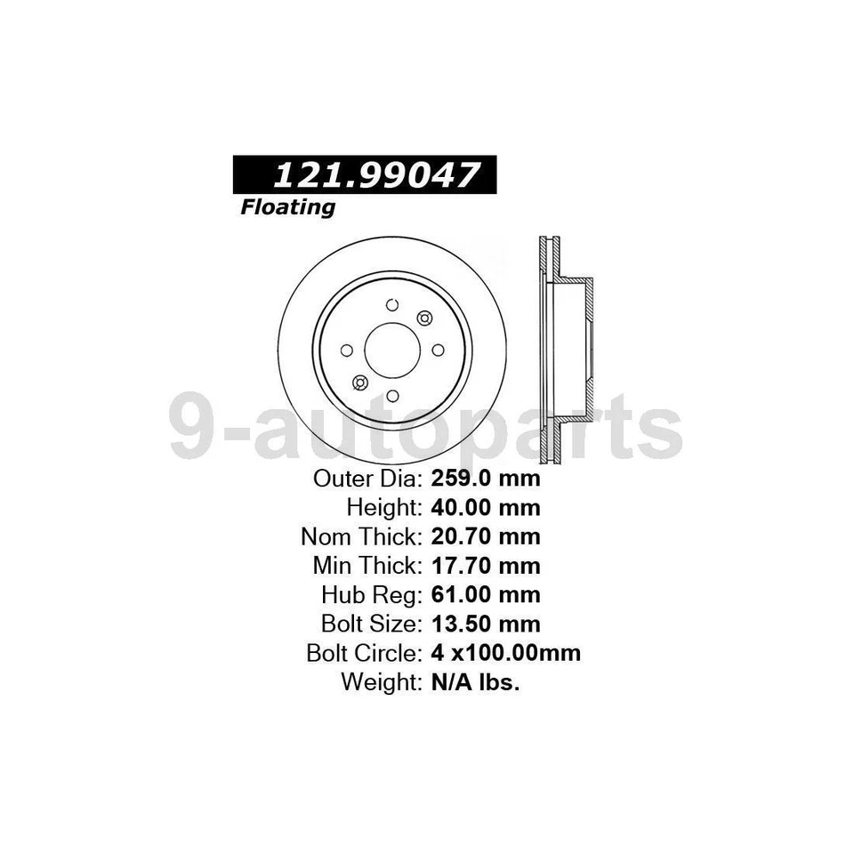 Rotores de freno de disco delanteros + pastillas de freno de cerámica para Nissan Aprio 2008 2009 2010 Foto 2 de 4