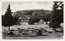 Giant Mountains Schlingelbaude 1067 M. Above Sea Level Postcard AK