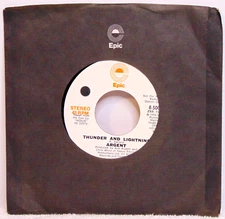 Argent – Thunder And Lightning - 1974 Epic 8-50025 Mono/Stereo PROMO 7" Rock 45