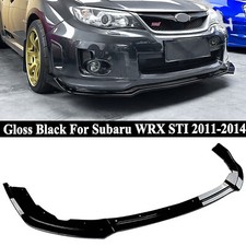 Gloss Black For Subaru Wrx Sti 11-2014 Cs2-style Front Bumper Splitter Body Lip Gloss Black For Subaru Wrx Sti 11-2014 Cs2-style Front Bumper Splitter Body Lip