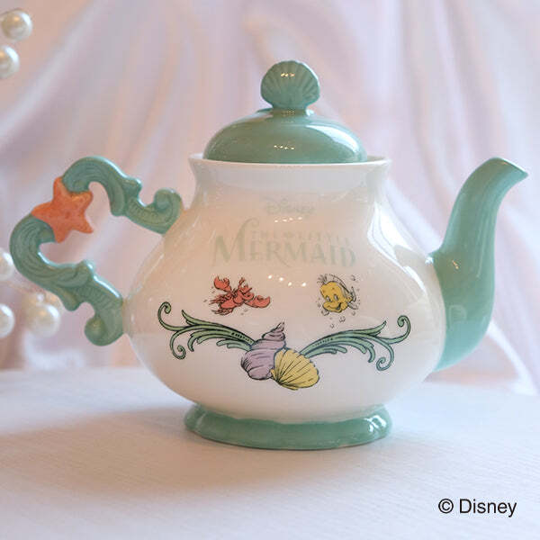 Disney Little Mermaid Ariel Tea Pot/ Plate/ Mug Porcelain in Box