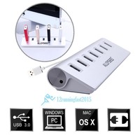 Alloyseed Usb 3.0 Hub 7-port Portable High Speed Aluminum Usb Hub Usa Seller on sale Alloyseed Usb 3.0 Hub 7-port Portable High Speed Aluminum Usb Hub Usa Seller on sale