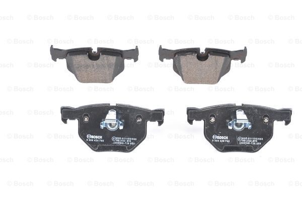 Bosch 0 986 424 766 Bremsbelagsatz, Scheibenbremse Hinterachse FÜR BMW BMW (Bril-image